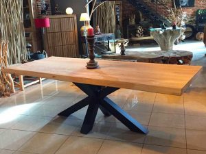 table bureau teak massif