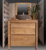 bloc teak sdb 1 lavabo